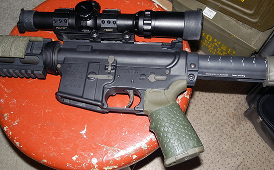 Custom built AR15 with OD Green TUFF1 Boa over the Magpul Miad