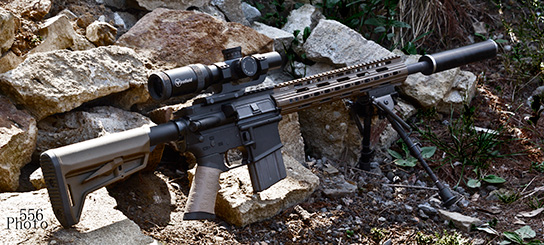Sent in from B.P. his latest build of a Recon AR15 with a TUFF1 Desert Tan Death Grip 