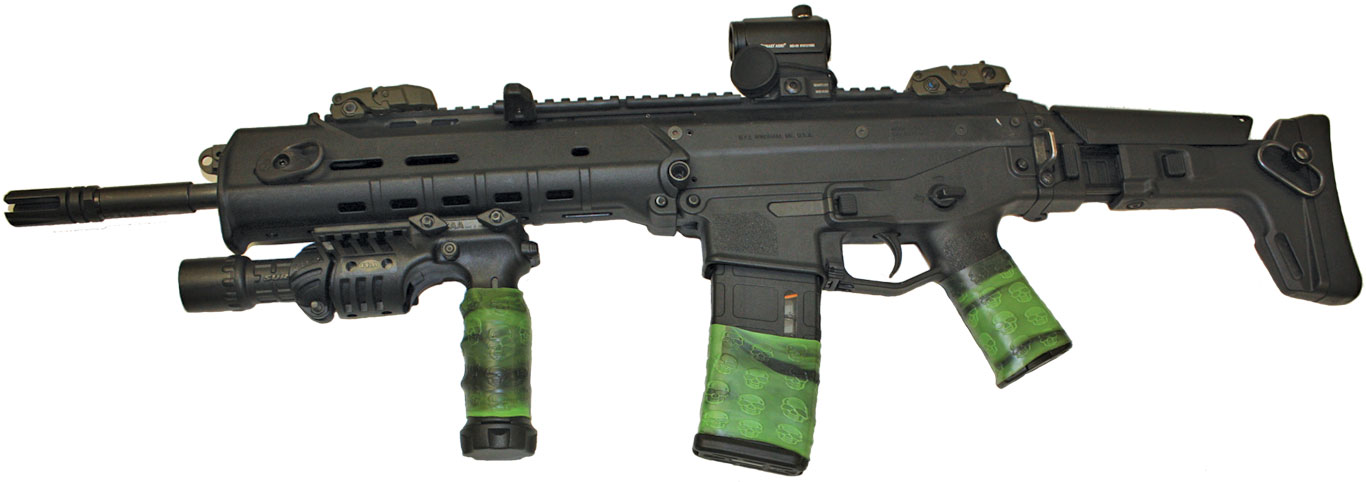 Bushmaster Adaptive Combat Rifle (ACR) with 3 TUFF1 Zombie Down! grips covers