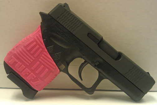 DiamondBack DB9 with Pink TUFF1 Grip (cut to fit)