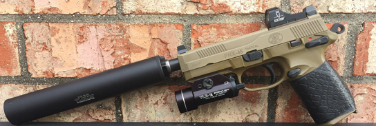 FNX 45 with TUFF1 Black Boa - Silencerco Octane 45 