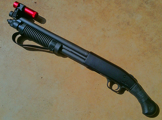 Mossberg Shockwave with Black TUFF1 Double Cross from T.J.B.