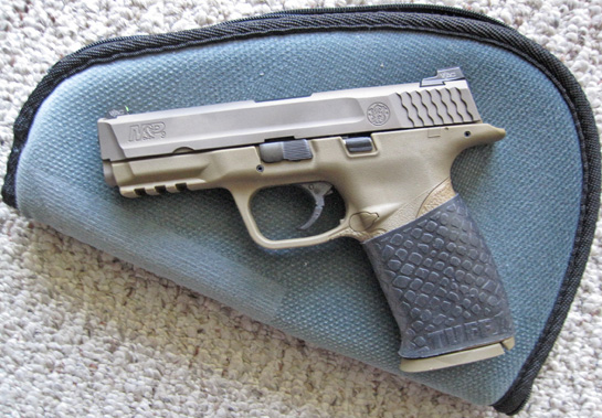 S&W M&P 9 with TUFF1 Black Boa Grip ~ from B.W.
