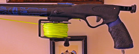 TUFF1 Black Boa on Rob Allen Vecta 2 speargun sent to us from R.H. in Mexico
