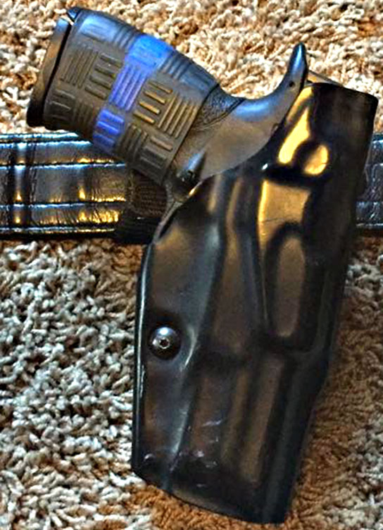 TUFF1 - Supports Blue - Double Cross Grip Close up