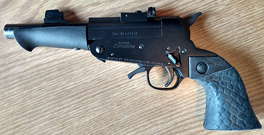 S.C. says... "Great Product"... TUFF1 Black Boa on his 45 Cal Super Comanche