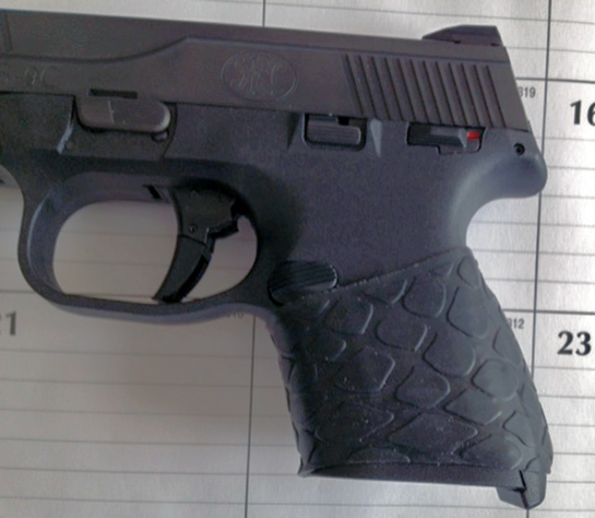 FN9 Compact with TUFF1 Black Boa trimmed to fit ~ sent in by S.C.