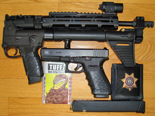 "Great product!" ~H.M. - TUFF1 Boa's on Kel Tec Sub 2000 and Glock 21 45cal