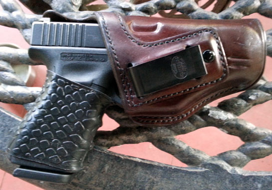 TUFF1 Black Boa Grip on Glock 19 "...fits well & looks good on my Glock 19!" ~C.K.