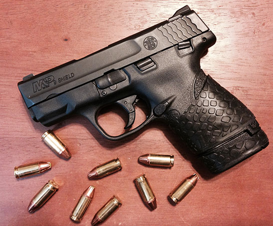 TUFF1 Black Boa on S&W M&P Shield