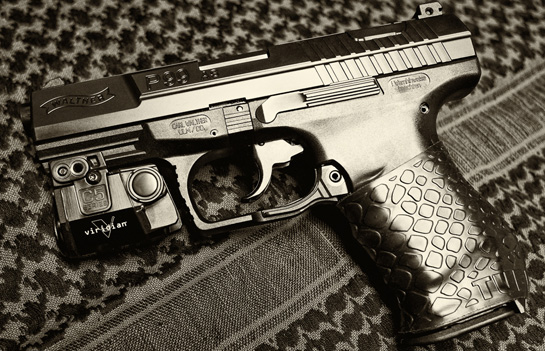 "TUFF1 Boa grip cover on my new Walther P99 AS. Your grip cover feels great and it even looks good too!" ~A.I.