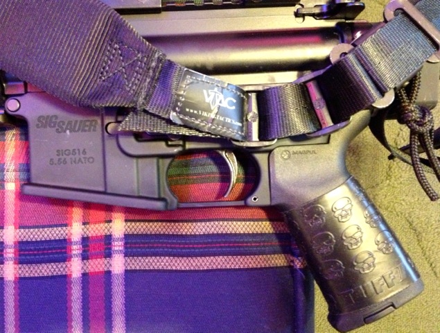 TUFF1 Death Grip Black on Sig 516