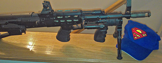 TUFF1 Boa on AK47 Bullpup - and the man of steel left his hat on the table :)