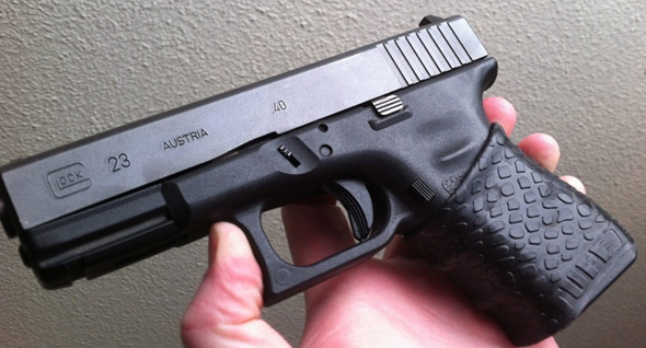 TUFF1 Black Boa on Glock 23 40 Cal