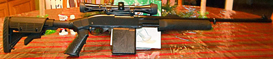 TUFF1 Boa Grip Black on Remington 7600 30-06. I am VERY pleased with them.