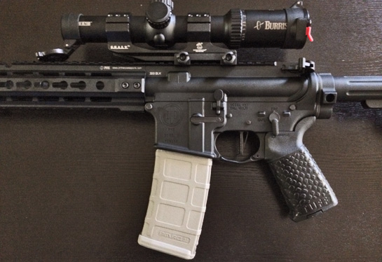 TUFF1 Boa Black on an awesome PWS 300BLK "Excellent addition to my hog slayer! Great product!! Been in mud and water and still excellent grip."~K.L.