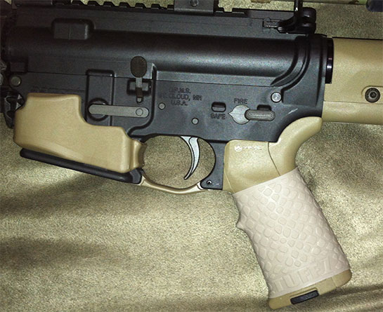 TUFF1 Boa Desert Tan on DPMS M4 ~ Looks and feels Great!!!