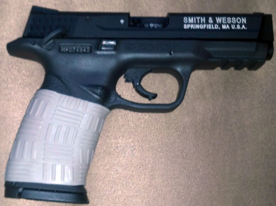 TUFF1 Double Cross Desert Tan - "Another awesome look and grip from combo of S&W and TUFF1" ~MA
