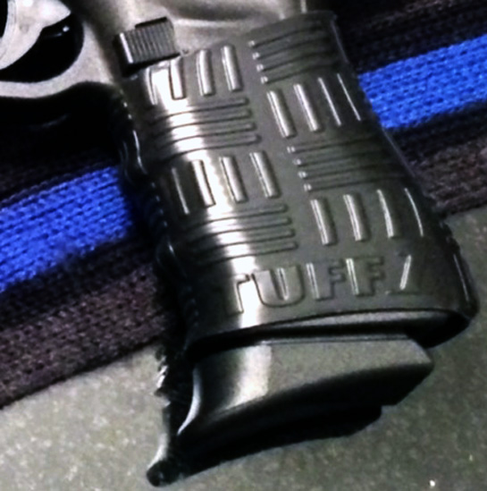 Close-up TUFF1 Double Cross Black - Glock 23 Gen4 40cal