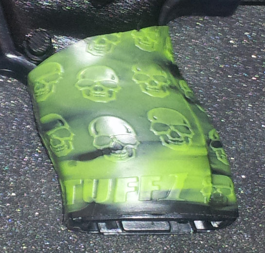 Close-up TUFF1 Zombie Down! on C9 9mm