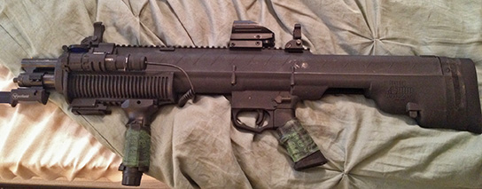 TUFF1 Zombie Down! on Mossberg 500 Bullpup ~ from K.U.