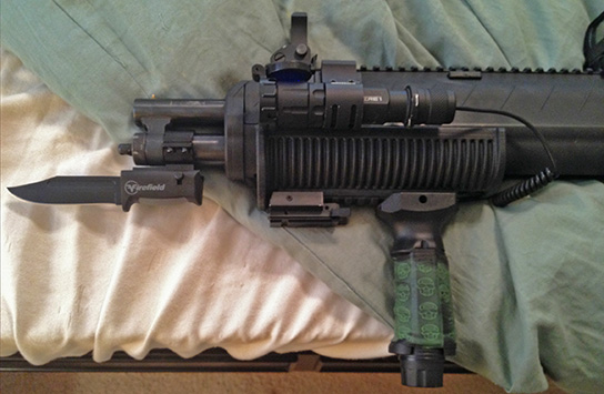 TUFF1 Zombie Down! on Mossberg 500 Bullpup ~ from K.U.
