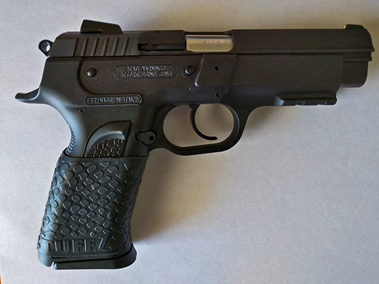 from J.D.P. ~ Tanfoglio Witness 9mm with your Tuff1 black boa grip. Great product, great customer service. Much appreciated.