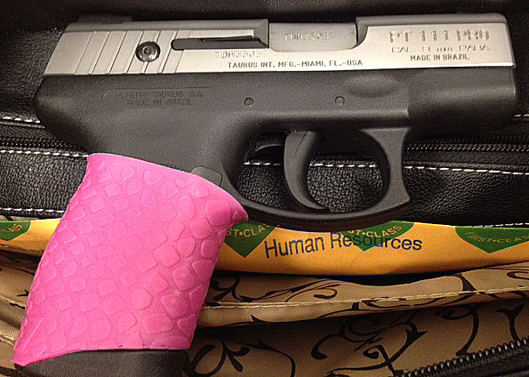 Taurus PT111 with TUFF1 Pink Boa Grip