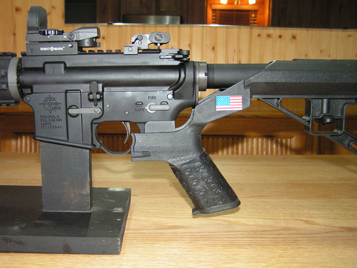 Rock River Carbine with TUFF1 Death Grip Black