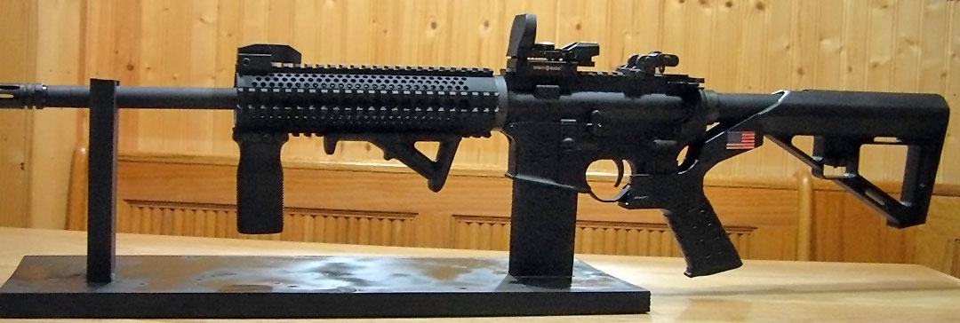 Rock River Carbine with TUFF1 Death Grip Black
