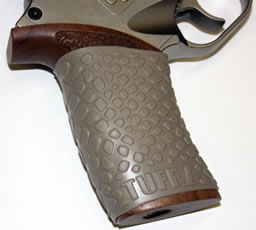 Close-up - TUFF1 Desert Tan Boa Grip on Chiappa Rhino 50DS