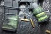 Close-up TUFF1 Zombie Grip on A/R handle and Magazine