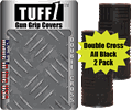 Picture of All Black 2 Pack TUFF1 Gun Grip - Double Cross Grip Black