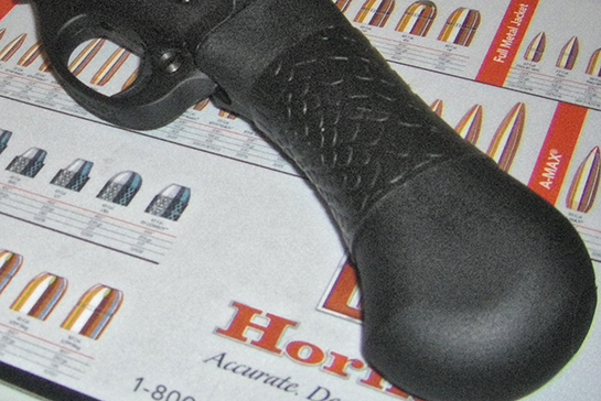 close-up TUFF1 Boa Black - From J.D.S. ~"it fits great on my Remington 870 which is now a comfortable to shoot TAC-14."