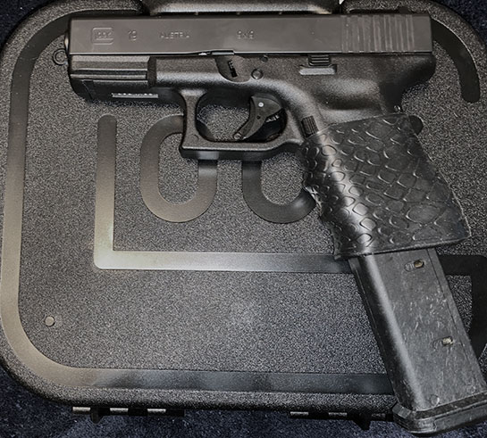 Sent in by N.T. Glock 19 with TUFF1 Black Boa Grip