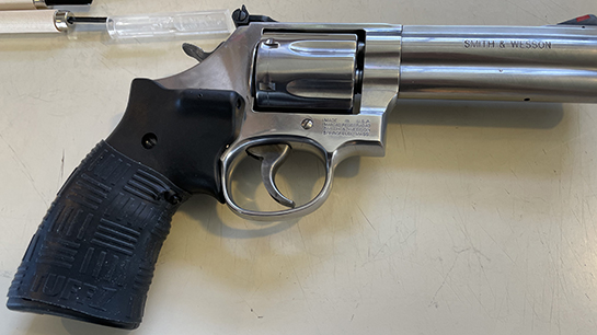 S&W .357 686 plus with Black TUFF1 Double Cross Grip