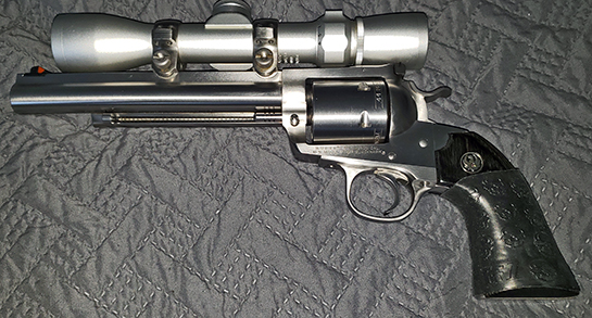 Ruger Super Blackhawk Bisley 44 Magnum with TUFF1 Black Death Grip ~ sent in by T.M.