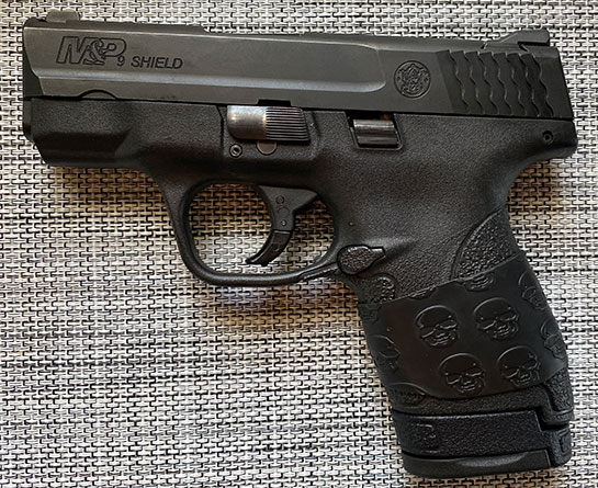 M&P Shield with Trimmed TUFF1 Death Grip